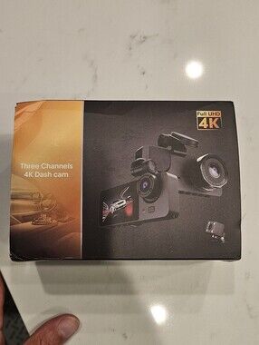 3-Channel 4K Dash Cam - Black